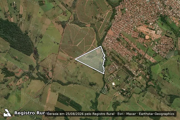 Imagem de satélite de FAZ NOSSA SENHORA APARECIDA em MIRANDÓPOLIS - SP
