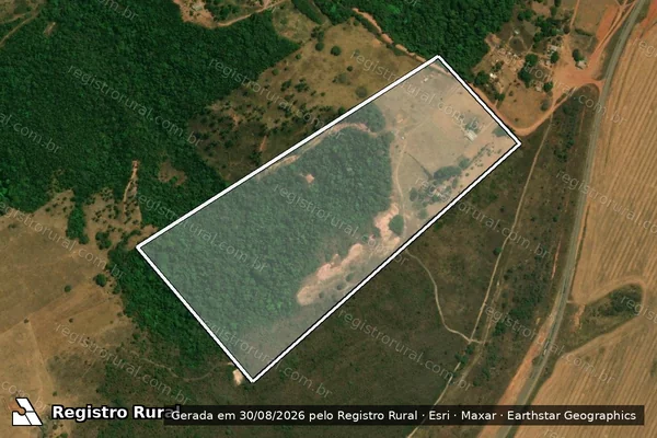 Imagem de satélite de Lote 40 em SANTO ANTÔNIO DO LEVERGER - MT
