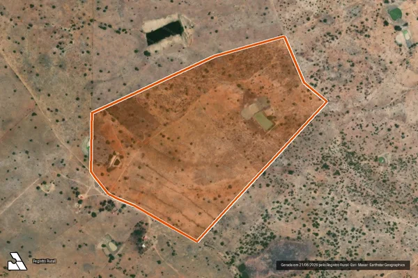 Imagem de satélite de FAZENDA FARINHA em QUEIMADAS - BA