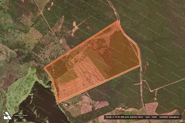 Imagem de satélite de FAZENDA MARACANA em CURIMATÁ - PI