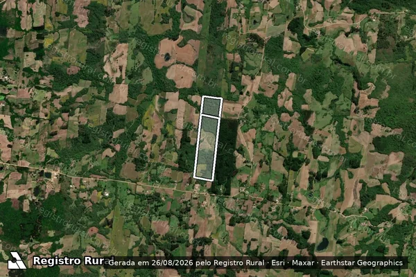 Imagem de satélite de "Matr.-31.242/ R-2" em SÃO LOURENÇO DO SUL - RS