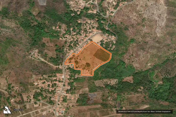 Imagem de satélite de SÍTIO TOPE em VIÇOSA DO CEARÁ - CE