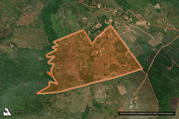 Imagem de satélite de CHÁC. LUA DE MEL Lote 58/3 em MAURILÂNDIA DO TOCANTINS - TO