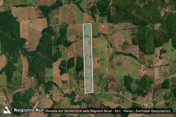 Imagem de satélite de LOTE 435 em PEIXOTO DE AZEVEDO - MT