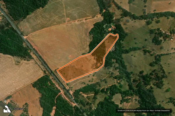 Imagem de satélite de FAZENDA BRILHANTE em PIRACANJUBA - GO