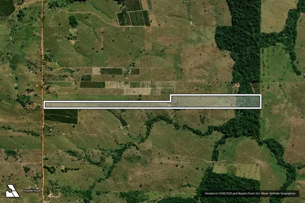 Imagem de satélite de LOTE 135A-REM, GLEBA 13 em NOVA BRASILÂNDIA D'OESTE - RO