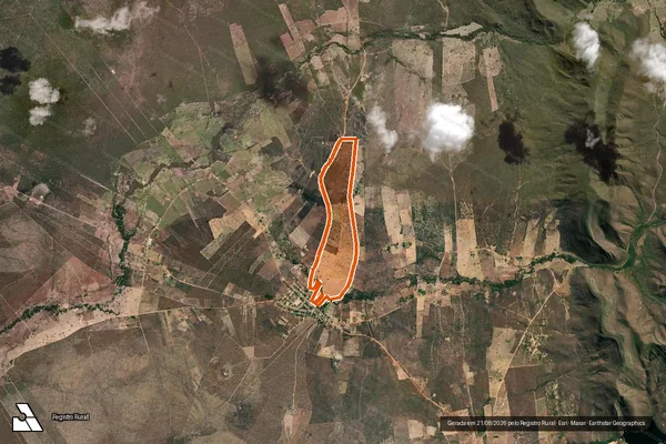 Imagem de satélite de FAZENDA BREJO DOS MARTIRES em GAMELEIRAS - MG