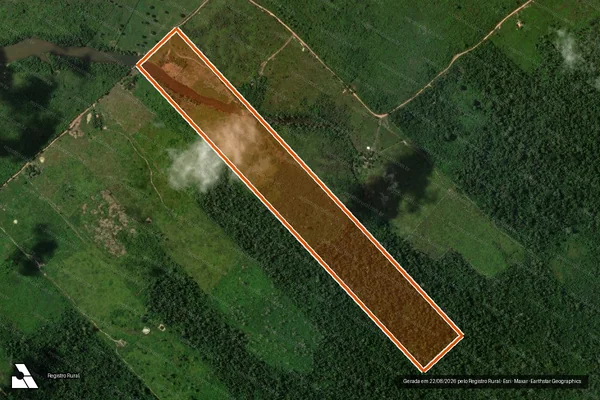 Imagem de satélite de SITIO DEUS PROVERA LOTE 109 em PORTEL - PA