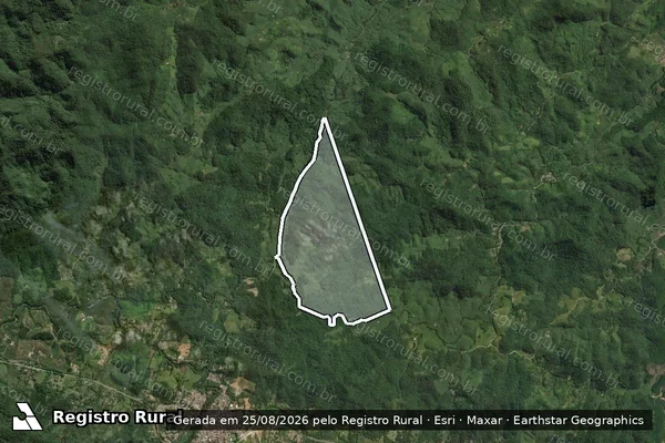 Imagem de satélite de FAZENDA GUANHANHA em ITARIRI - SP