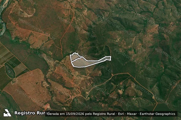 Imagem de satélite de FAZENDA FURQUIA- GLEBA A e B em DIAMANTINA - MG