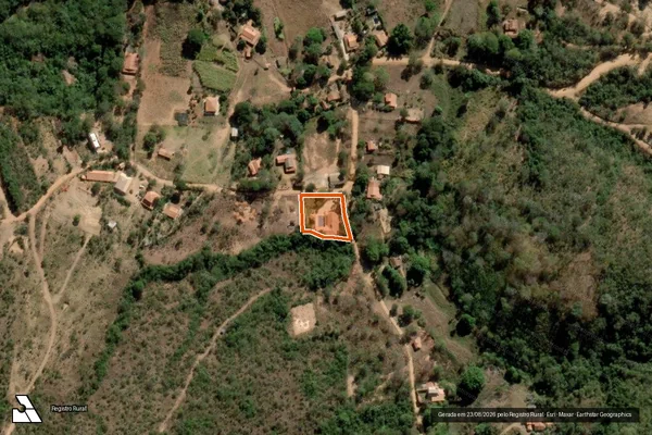 Imagem de satélite de HARAS CASA VERDE em BALDIM - MG