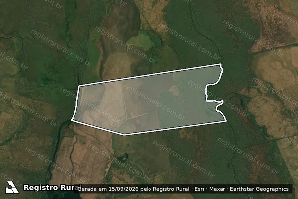 Imagem de satélite de AGROPECUÁRIA CAPELA GRANDE - 02 em ALEGRETE - RS