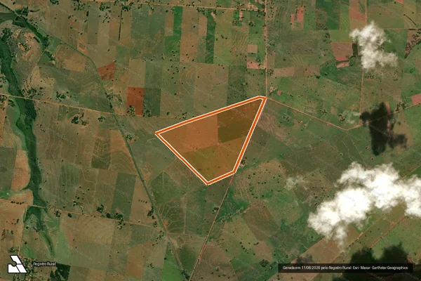 Imagem de satélite de SITIO DA BOA SORTE - PARTE 1 em CAIUÁ - SP