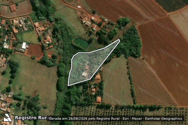 Imagem de satélite de SITIO CONTENTAS em BRODOWSKI - SP