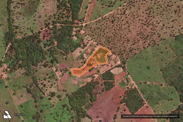 Imagem de satélite de FAZENDA CANOAS em UBAÍ - MG