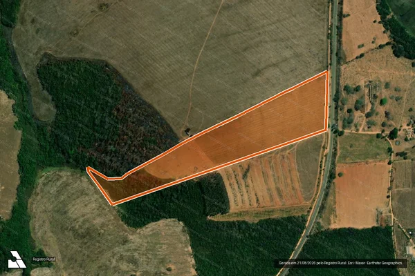Imagem de satélite de Fazenda Forquilha em AGUANIL - MG