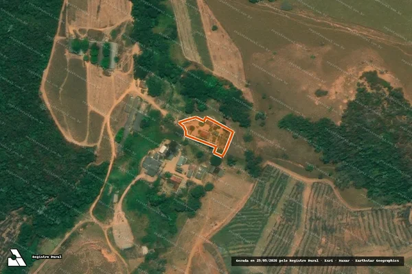 Imagem de satélite de SITIO ESTRELA DO BALSAMO em JEQUERI - MG