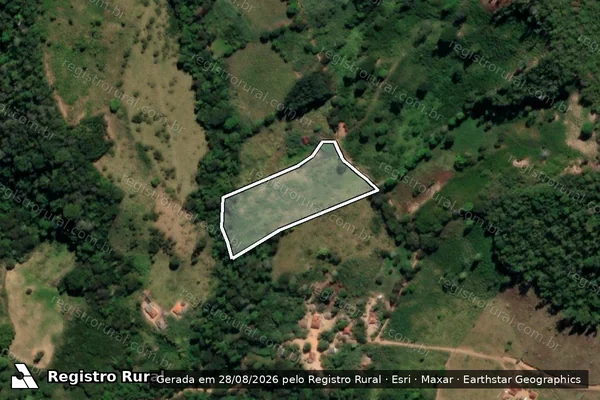 Imagem de satélite de FAZENDA ALDEIA III em SÃO SEBASTIÃO DO MARANHÃO - MG