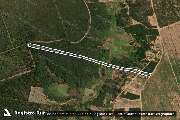 Imagem de satélite de FAZENDA TABOQUINHA - PARTE 1 E 2 em SÃO JOÃO DO PARAÍSO - MG