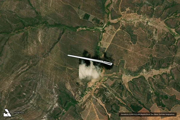 Imagem de satélite de FAZENDA CACHOEIRA I - A e B em VARGEM GRANDE DO RIO PARDO - MG