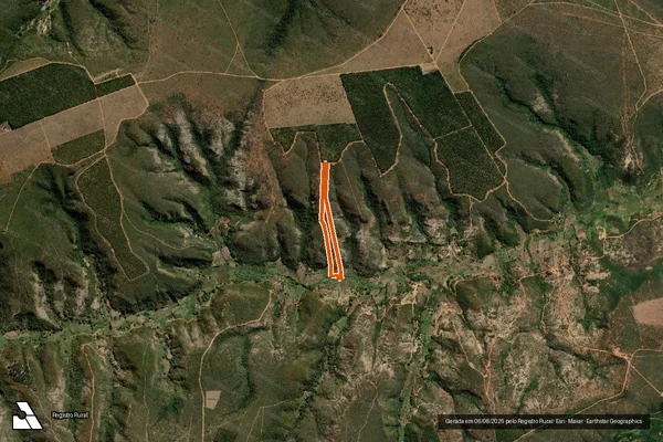 Imagem de satélite de FAZENDA SÃO PEDRO em SÃO JOÃO DO PARAÍSO - MG