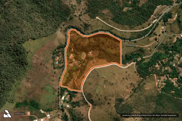 Imagem de satélite de FAZENDA VIEIRA - GLEBA 01 C em MOEDA - MG