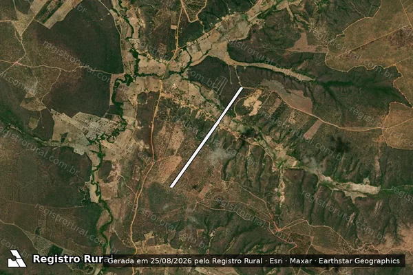 Imagem de satélite de FAZENDA CACHOEIRA em VARGEM GRANDE DO RIO PARDO - MG