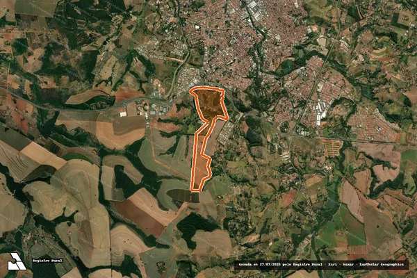 Imagem de satélite de FAZENDA SANTA BARBARA II em ITAPIRA - SP