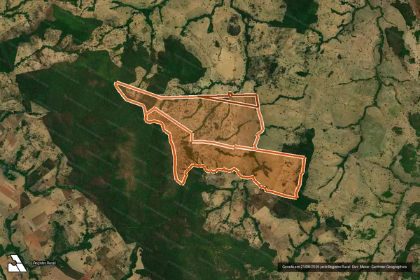 Imagem de satélite de FAZENDA ENGENHO em ITABERAÍ - GO