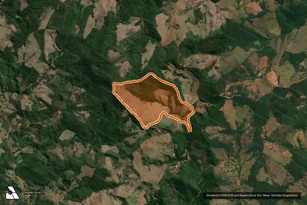 Imagem de satélite de ST POUSADA em PIRANGA - MG