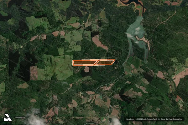 Imagem de satélite de LINHA SANTO ANTONIO DO IRATIM em BITURUNA - PR