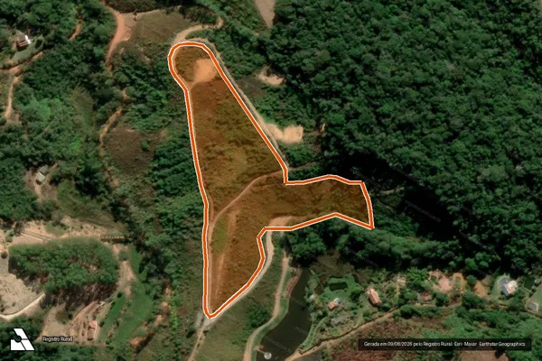 Imagem de satélite de SITIO POUSADA em SANTA TERESA - ES