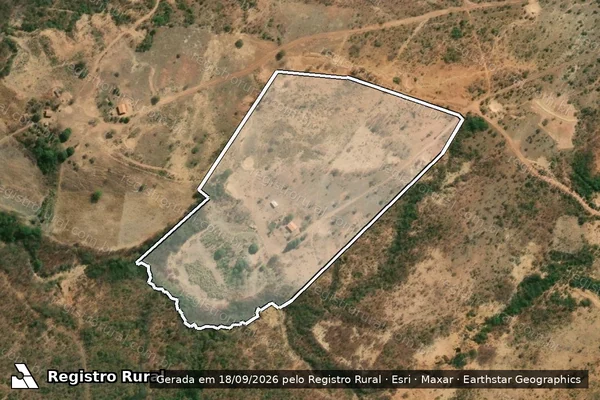 Imagem de satélite de FAZENDA SANTA ENGRACIA em BOCAIÚVA - MG