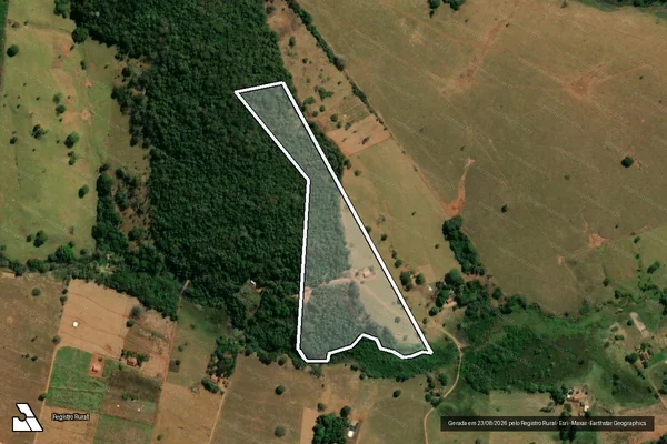 Imagem de satélite de FAZENDA POUSO ALTO em JESÚPOLIS - GO