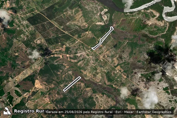 Imagem de satélite de LOTE 14 - PARTES 1 E 2 em ITAPORANGA D'AJUDA - SE