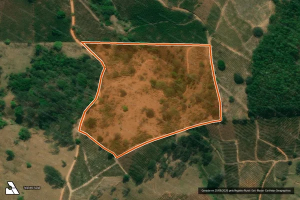 Imagem de satélite de SITIO SANTA LUZIA em INCONFIDENTES - MG
