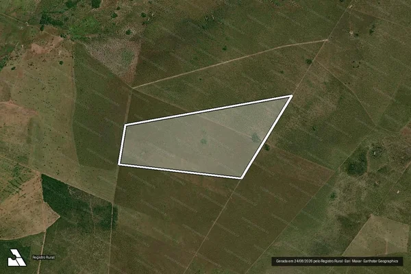 Imagem de satélite de LOTE 165 em RIBEIRÃO CASCALHEIRA - MT