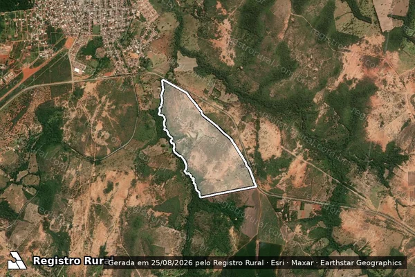 Imagem de satélite de FAZENDA BAHIA em BOCAIÚVA - MG