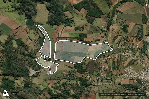 Imagem de satélite de POTREIRO em CÓRREGO FUNDO - MG