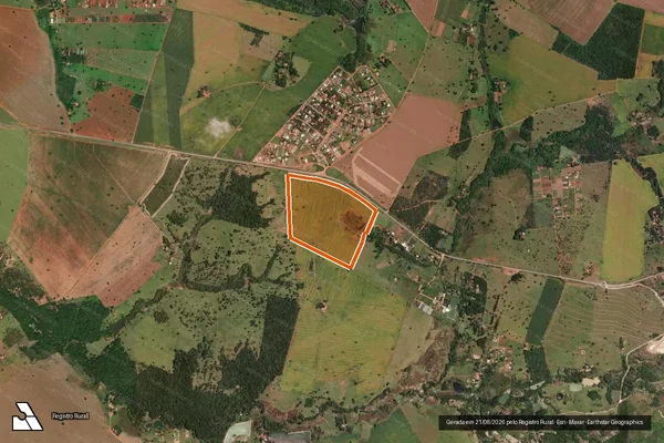 Imagem de satélite de FAZENDA SERRINHA em GUAPÓ - GO