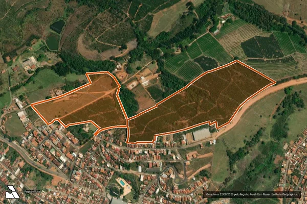Imagem de satélite de SITIO MIRANDA em CAMPESTRE - MG