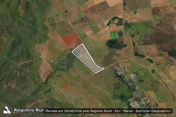 Imagem de satélite de Lote 6 - PA Vale do Bijuí em CAMPINAÇU - GO