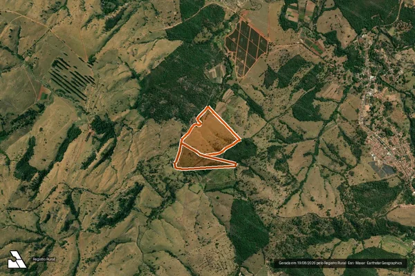 Imagem de satélite de FAZENDA SAO JULIAO E MONTE BELO em ESTRELA DO SUL - MG