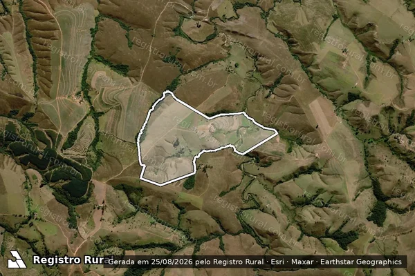 Imagem de satélite de FAZENDA RETIRO em SÃO ROQUE DE MINAS - MG
