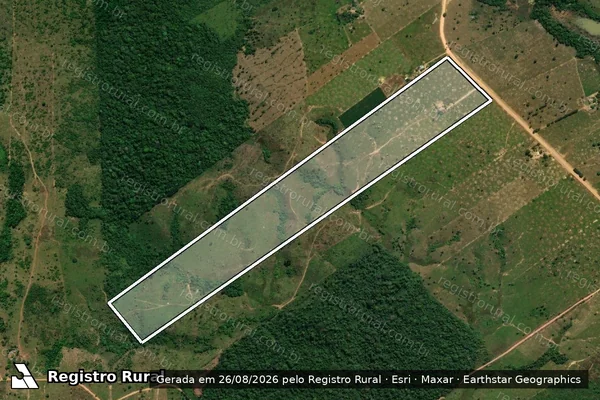 Imagem de satélite de SEM DENOMINAÇÃO em MACHADINHO D'OESTE - RO