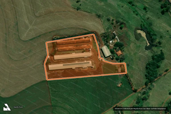 Imagem de satélite de SITIO FRUTAL em SANTO ANTÔNIO DA PLATINA - PR