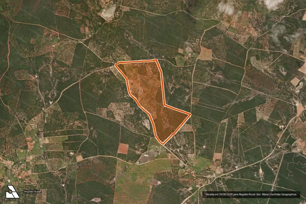 Imagem de satélite de FAZENDA LAGOA DO MEIO em LIVRAMENTO DE NOSSA SENHORA - BA