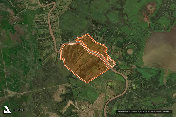Imagem de satélite de GLEBA PORTO BRANDÃO em BARÃO DE MELGAÇO - MT
