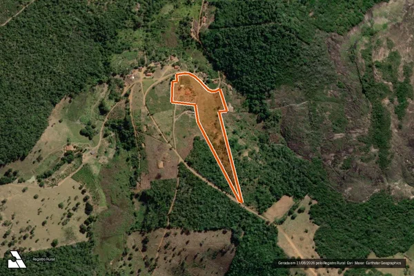 Imagem de satélite de SITIO LUAR DA SERRA em CATUJI - MG