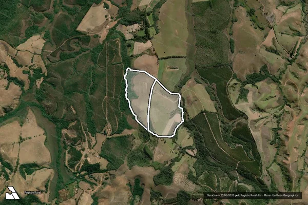 Imagem de satélite de CHAPADA em SANTA RITA DE IBITIPOCA - MG